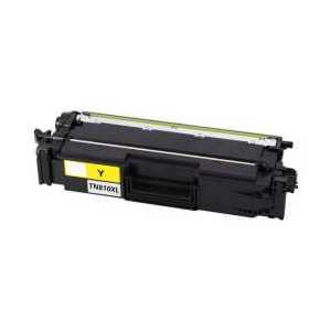Compatible Brother TN810XLY Yellow toner cartridge, High Yield, 9000 pages