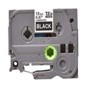 Compatible Brother TZe335 label tape for P-Touch - 12mm White on Black