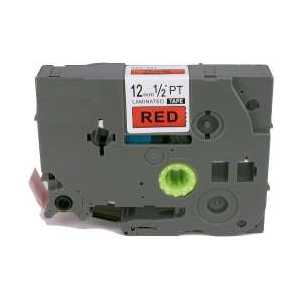 Compatible Brother TZe431 label tape for P-Touch - 12mm Black on Red
