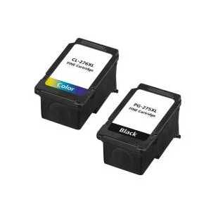 Remanufactured Canon PG-275XL, CL-276XL ink cartridges, High Yield, 2 pack
