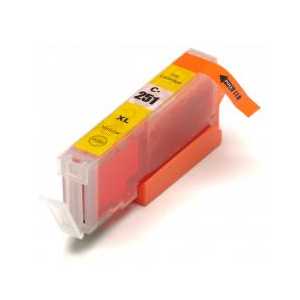 Compatible Canon CLI-251Y XL Yellow ink cartridge, High Yield