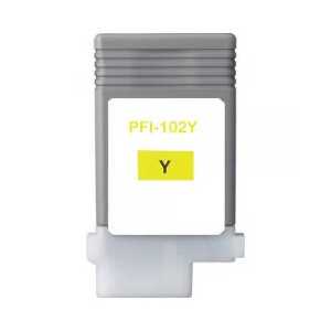 Compatible Canon PFI-102Y Yellow ink cartridge