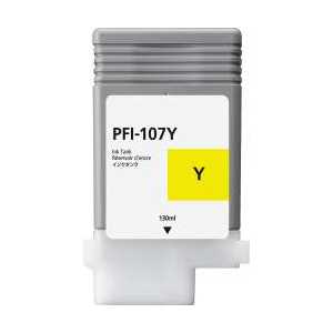 Compatible Canon PFI-107Y Yellow ink cartridge