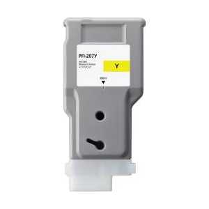 Compatible Canon PFI-207Y Yellow ink cartridge