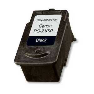 Remanufactured Canon PG-210XL Black ink cartridge, High Yield