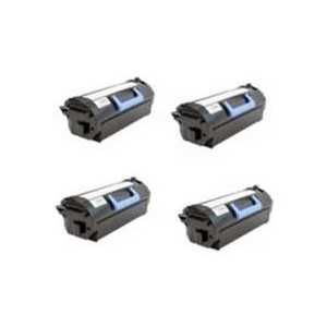 Compatible Dell B5460 Black toner cartridges, Ultra High Yield, 4 pack