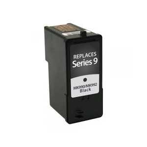 Remanufactured Dell Series 9 Black ink cartridge, High Yield, MK992, MW175
