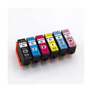 Remanufactured Epson 312XL ink cartridges, 6 pack