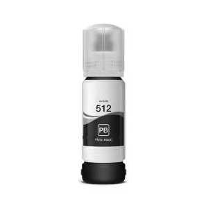 Compatible Epson 512 Photo Black ink bottle, T512120-S