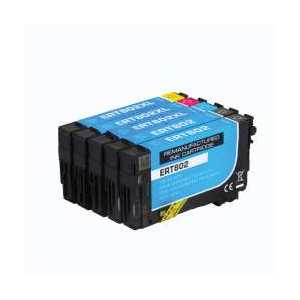 Remanufactured Epson 802 ink cartridges, 4 pack