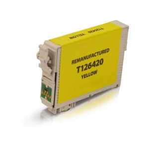 Remanufactured Epson 126 Yellow ink cartridge, High Capacity, T126420