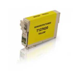 Remanufactured Epson 127 Yellow ink cartridge, Extra High Capacity, T127420