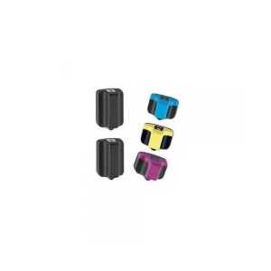 Remanufactured HP 02 ink cartridges, 5 pack