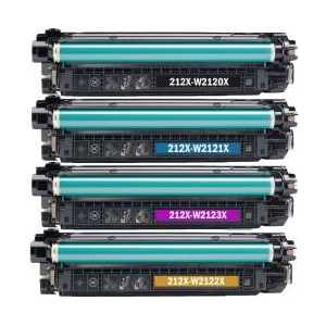 Compatible HP 212X toner cartridges, High Yield, 4 pack