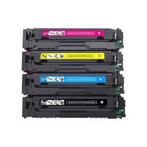 Compatible HP 414A toner cartridges, without chip, 4 pack