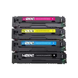 Compatible HP 414X toner cartridges, High Yield, without chip, 4 pack