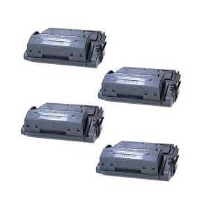 Compatible HP 42A toner cartridges, Q5942A, 4 pack