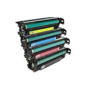 Compatible HP 504X, 504A toner cartridges, High Yield, 4 pack