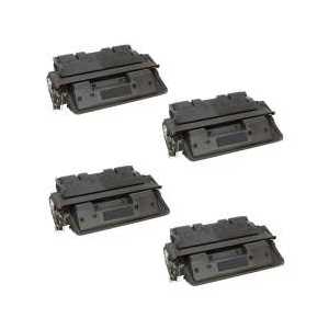 Compatible HP 61X toner cartridges, High Yield, C8061X, 4 pack