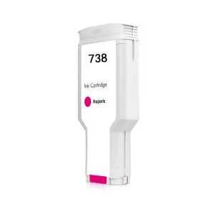 Remanufactured HP 738 300-ml Magenta ink cartridge, 676M7A - High Yield