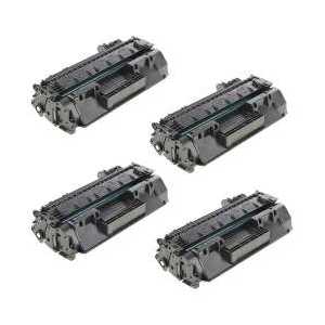 Compatible HP 80X toner cartridges, Jumbo Yield, CF280X, 4 pack