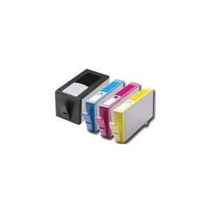 Remanufactured HP 902XL ink cartridges, 4 pack