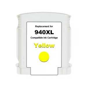 Premium Remanufactured HP 940XL Yellow ink cartridge, C4909AN - High Yield - USA Made