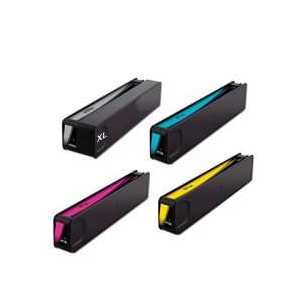 Remanufactured HP 972X ink cartridges, 4 pack