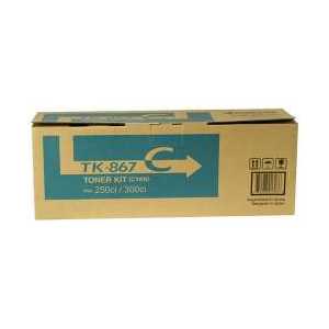 Original Kyocera Mita TK-867C Cyan toner cartridge, 12000 pages