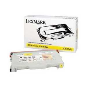 Original Lexmark 20K0502 Yellow toner cartridge, 3000 pages