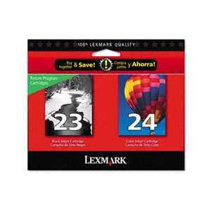 Multipack - Lexmark 23 / 24 genuine OEM ink cartridges - 18C1571 - 2 pack