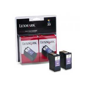 Multipack - Lexmark 33 genuine OEM ink cartridges - 18C0534 - 2 pack