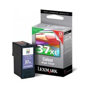 Original Lexmark #37XL Color ink cartridge, 18C2180