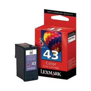 Original Lexmark #43XL Color ink cartridge, 18Y0143
