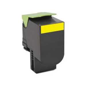 Remanufactured Lexmark 701HY Yellow toner cartridge, 70C1HY0, High Yield, 3000 pages