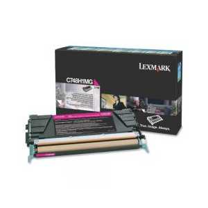 Original Lexmark C748H1MG Magenta toner cartridge, High Yield, 10000 pages
