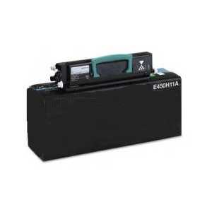 Remanufactured Lexmark E450H21A toner cartridge, High Yield, 11000 pages