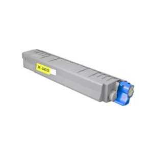 Compatible OKI 43487733 Yellow toner cartridge, 6000 pages
