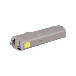 Compatible OKI 46490601 Yellow toner cartridge, High Yield, 6000 pages