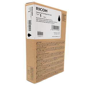 Original Ricoh Type 1 Black Garment ink cartridge for Ri 100 DTG Printer - 257011