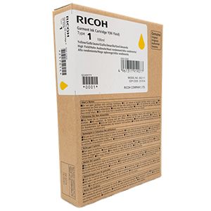 Original Ricoh Type 1 Yellow garment ink cartridge for Ri 100 DTG Printer - 257014