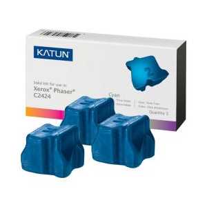 Xerox compatible 108R00660 Cyan solid ink for WorkCentre C2424 - 3 sticks